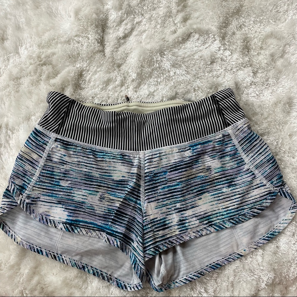 Lululemon speed up shorts multicolor